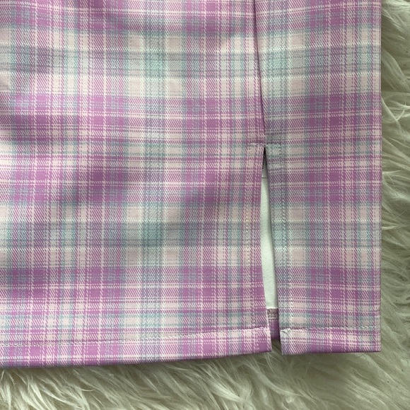 Dollskill Pink Plaid Mini Pencil Skirt - Picture 3 of 4